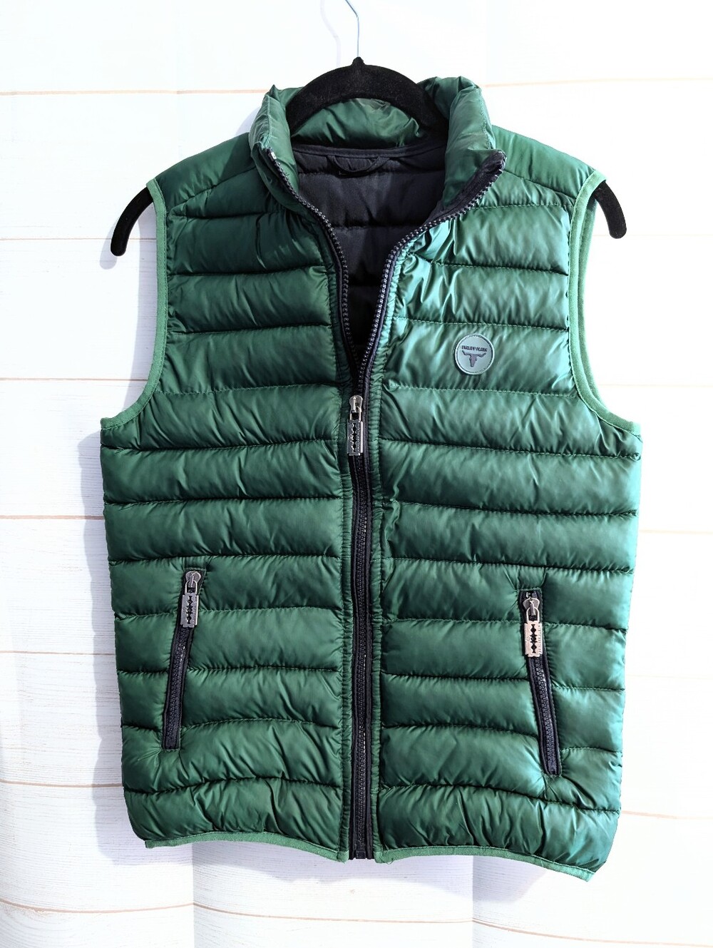 Philipp Plein Limited Edition Green Quilted Puffer Vest Size Small